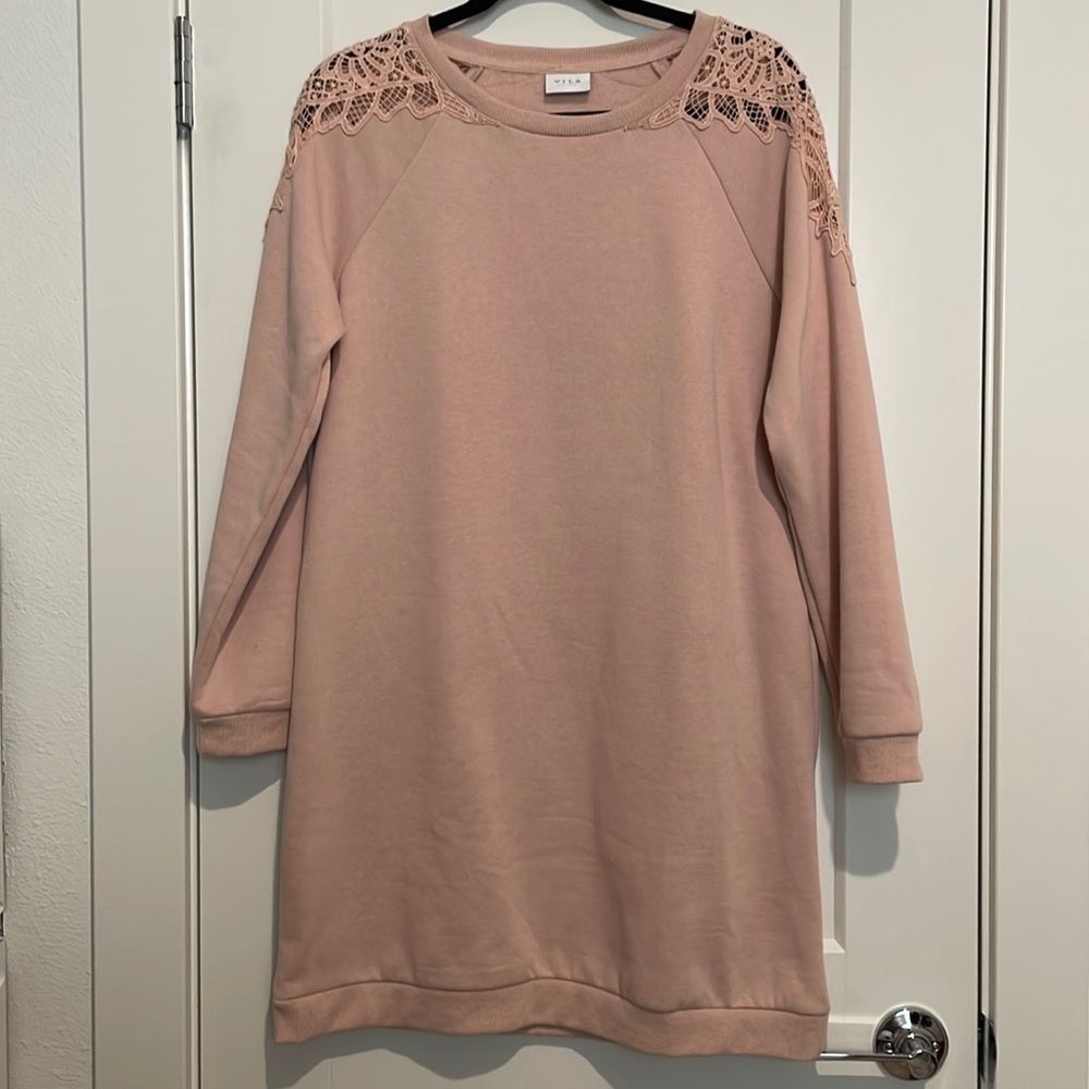 Vila Lace Sleeve Dress